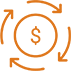 Cash Flow Planning $ cycle icon